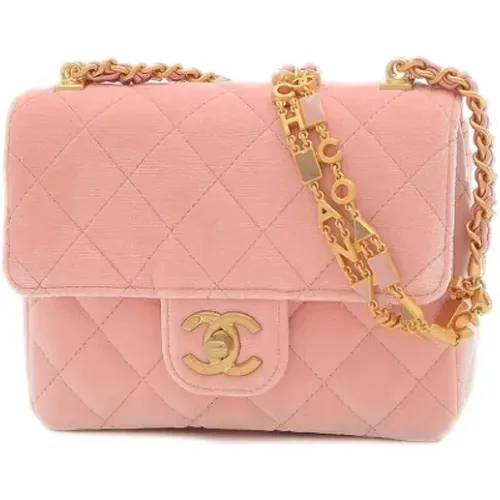 Pre-owned Velvet Chanel Flap Bag , female, Sizes: ONE SIZE - Chanel Vintage - Modalova