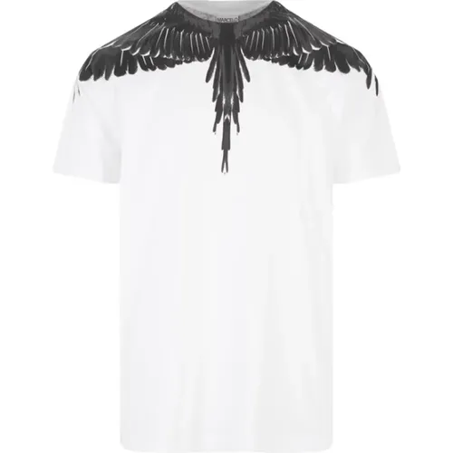 Reguläres T-Shirt Icon Wings , Herren, Größe: 2XL - Marcelo Burlon - Modalova