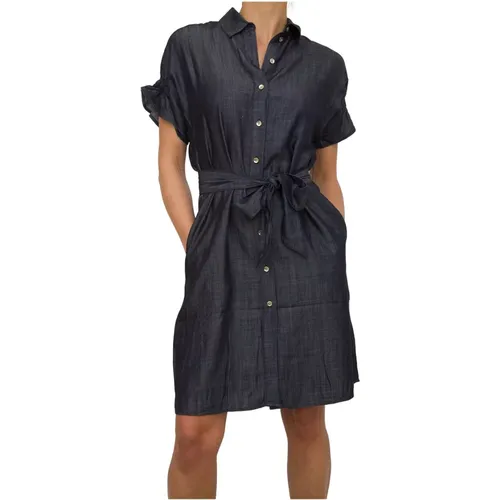Denim Dress , female, Sizes: 2XS - Armani Exchange - Modalova