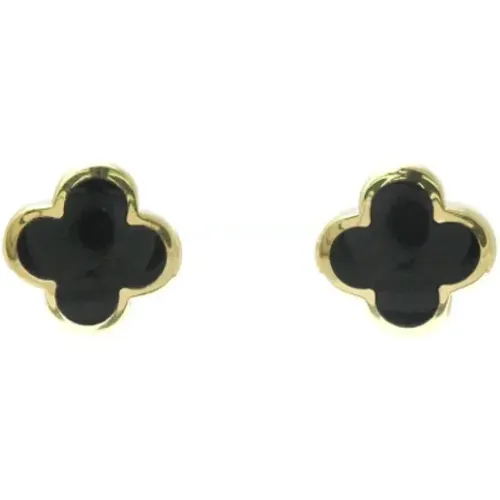 Pre-owned Gold earrings , female, Sizes: ONE SIZE - Van Cleef & Arpels Pre-owned - Modalova