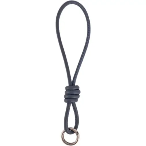 Leder Hand Schlüsselanhänger mit handgefertigtem Knoten , Damen, Größe: ONE Size - Malababa - Modalova
