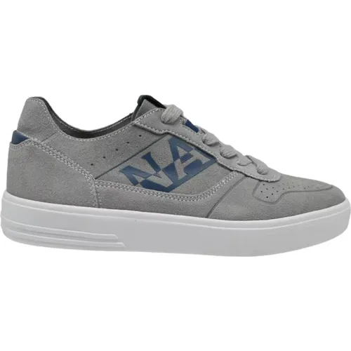 Grey Block Sneakers , male, Sizes: 6 UK - Napapijri - Modalova