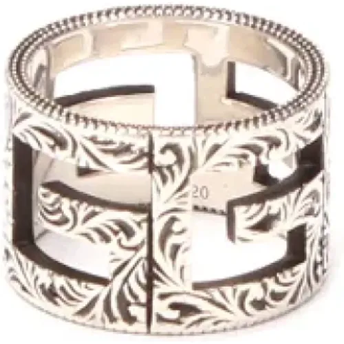 Pre-owned Silver rings , female, Sizes: ONE SIZE - Gucci Vintage - Modalova