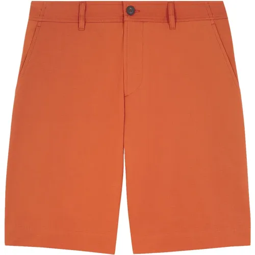 Baumwollshorts mit Knopfverschluss,Board Shorts für Männer - Strandmode - Maison Kitsuné - Modalova