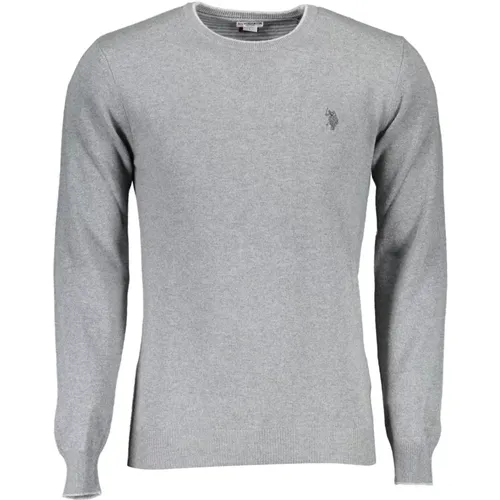 Slim Long Sleeve Sweater Grey , male, Sizes: 2XL, XL, 3XL - U.s. Polo Assn. - Modalova