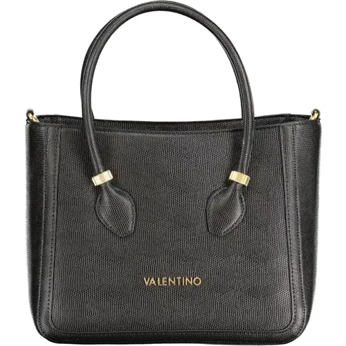 Schwarze Damenhandtasche mit abnehmbarem Schultergurt und Reißverschluss - Valentino by Mario Valentino - Modalova