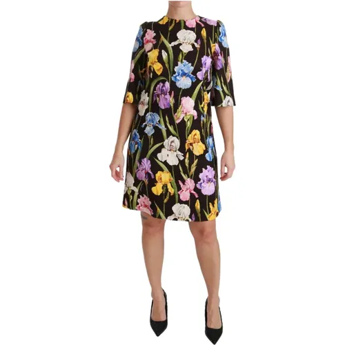 Blumen Brokat Shift Kleid - Dolce & Gabbana - Modalova
