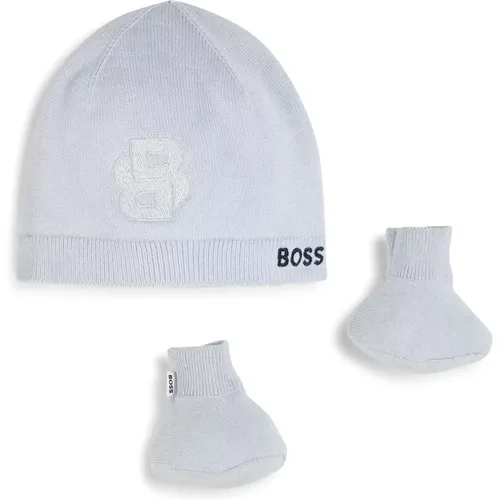 Baby Strickmütze und Stiefel Set - Hugo Boss - Modalova