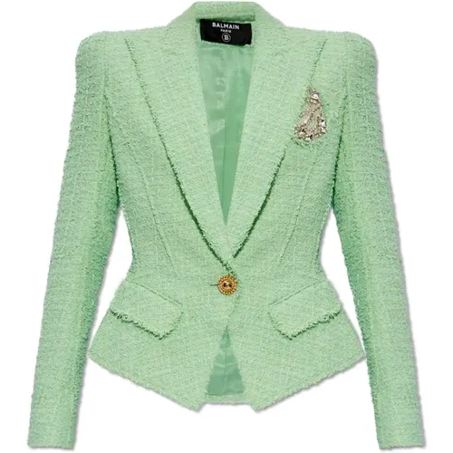 Tweed blazer Balmain - Balmain - Modalova