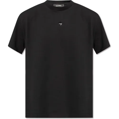 T-Shirt mit Logo , Herren, Größe: L - Dsquared2 - Modalova