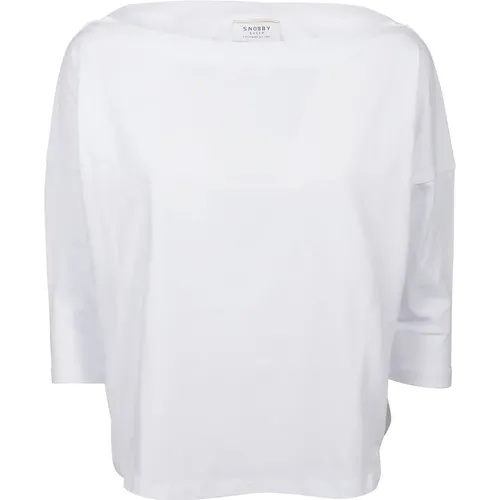 T-Shirt 3/4 Sleeve , female, Sizes: XS, S, L - Snobby Sheep - Modalova