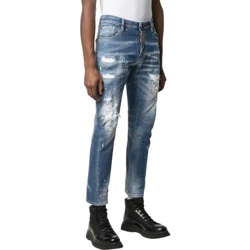 Zeitlose Slim-Fit Herren Jeans - Dsquared2 - Modalova