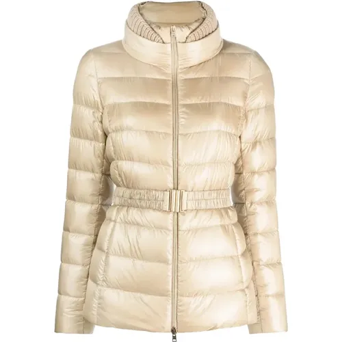 Down Jackets, Puffer & Down Jacket,Down Coats,Braune Daunenjacke - Herno - Modalova