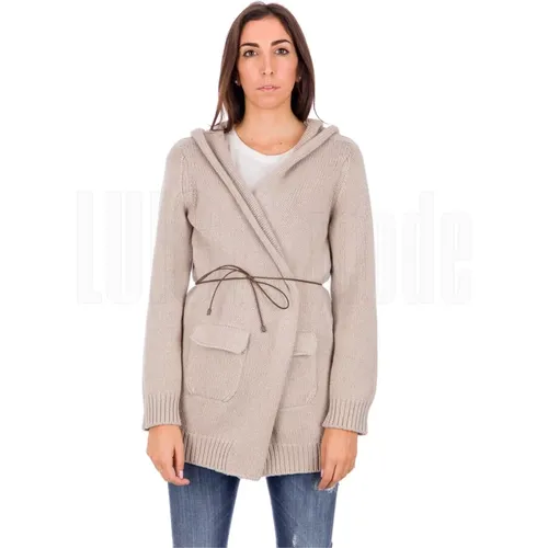 Luxury Wool Blend Cardigan , female, Sizes: XL - Fabiana Filippi - Modalova