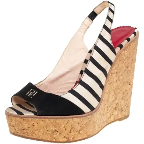 Pre-owned Fabric sandals , female, Sizes: 5 UK - Carolina Herrera Pre-owned - Modalova