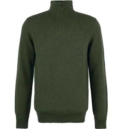 Essential Lambswool Half Zip Sweater - Barbour - Modalova