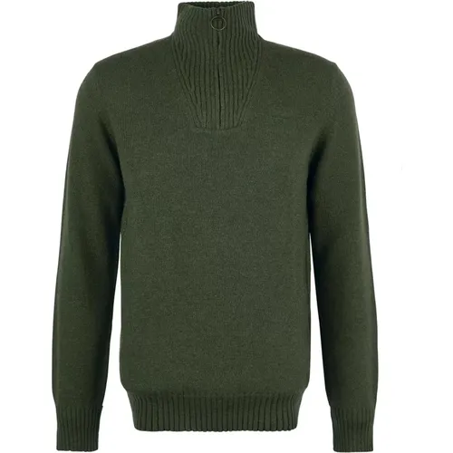 Essential Lambswool Half Zip Sweater , Herren, Größe: L - Barbour - Modalova