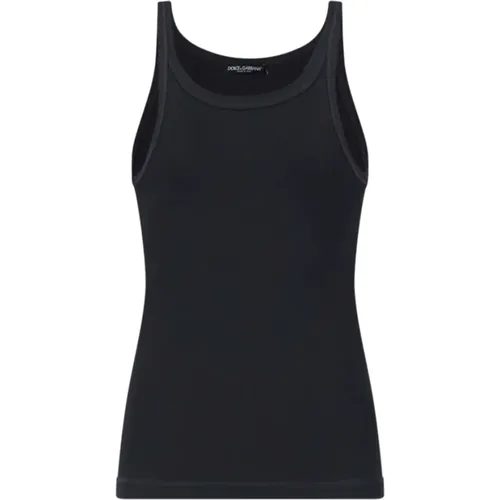 Elegant Summer Tank Top for Men , male, Sizes: M, S, XL, L, 2XL - Dolce & Gabbana - Modalova