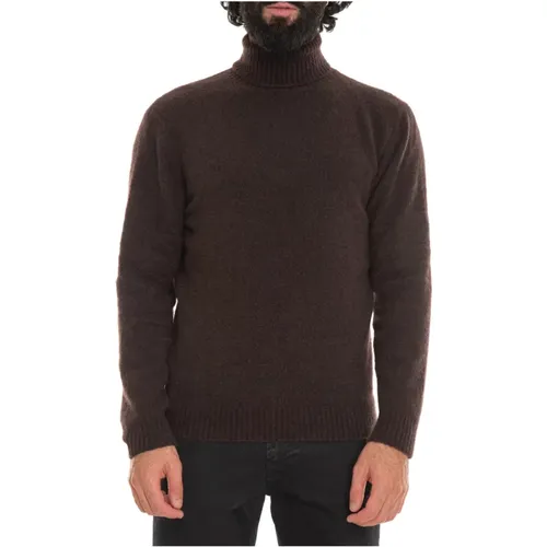 Kaschmir Turtleneck Pullover Slim Fit , Herren, Größe: 2XL - Hindustrie - Modalova