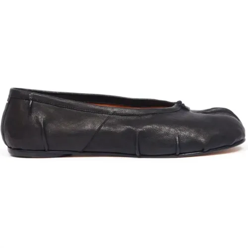 Leather Split-Toe Ballerina Shoes , female, Sizes: 3 1/2 UK, 3 UK, 2 UK - Maison Margiela - Modalova