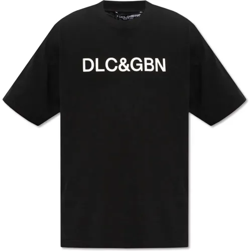 T-Shirt mit Logo , Herren, Größe: 2XL - Dolce & Gabbana - Modalova