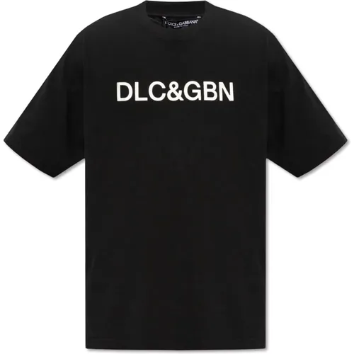 T-Shirt mit Logo , Herren, Größe: XL - Dolce & Gabbana - Modalova