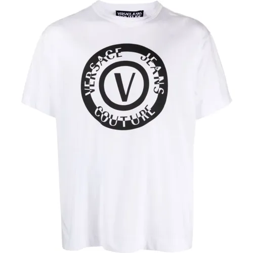 Graphic Print T-shirts and Polos , male, Sizes: M, L, XL, S - Versace Jeans Couture - Modalova