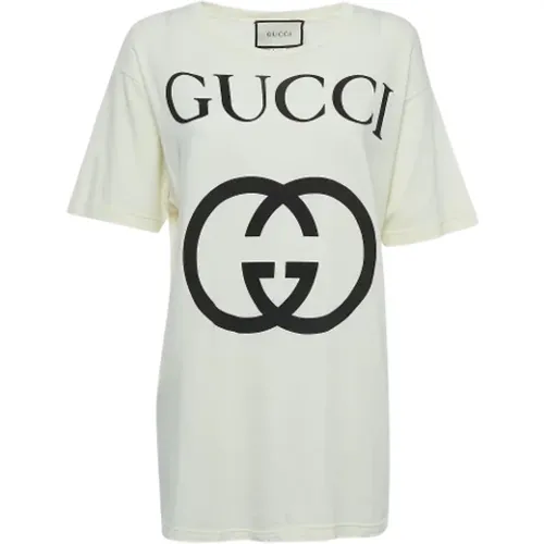 Pre-owned Cotton tops , female, Sizes: ONE SIZE - Gucci Vintage - Modalova