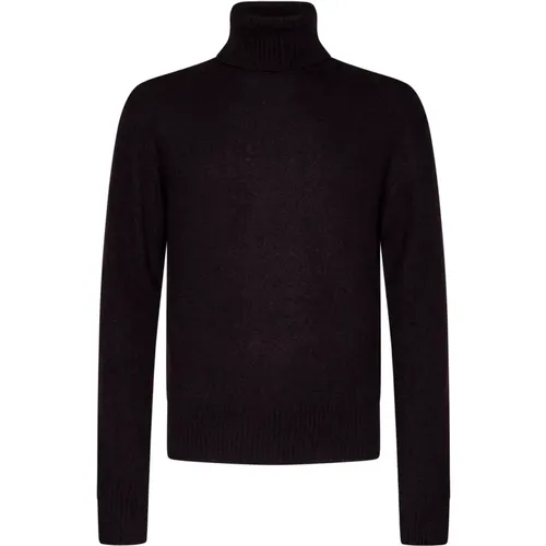 Ribbed Turtleneck Sweater Silk Cashmere , male, Sizes: M, XL - Tom Ford - Modalova