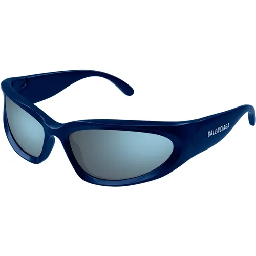Blaue Sonnenbrille mit Originalzubehör,Sunglasses,Blaue Sonnenbrille,Sonnenbrille - Balenciaga - Modalova