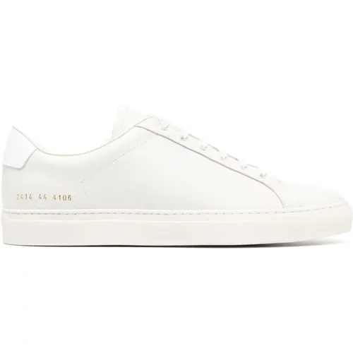 Leather Sneaker with Numbers Motif , male, Sizes: 6 UK - Common Projects - Modalova
