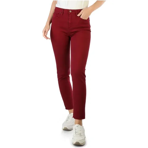 Slim Fit Jeans mit Knopfverschluss für Frauen - Tommy Hilfiger - Modalova