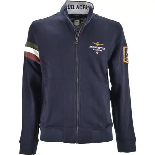 Sweater with Tricolor Details , male, Sizes: XL - aeronautica militare - Modalova