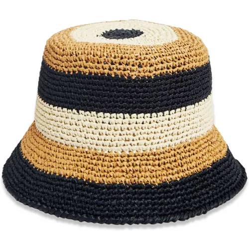 Raffia Bucket Hat , Damen, Größe: ONE Size - La DoubleJ - Modalova