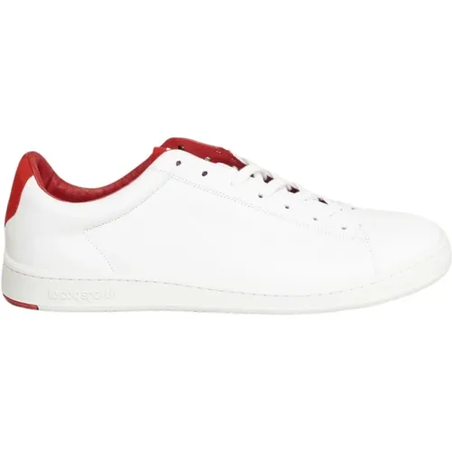 Red Italian Leather Low Top Trainers , female, Sizes: 3 UK - Le Coq Sportif - Modalova