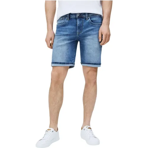 Stretch Denim Shorts Bermuda Stil - Pepe Jeans - Modalova