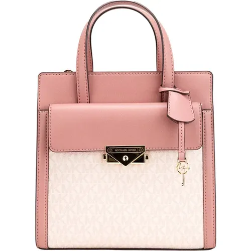 Cece Small Pink PVC Flap Tote , female, Sizes: ONE SIZE - Michael Kors - Modalova