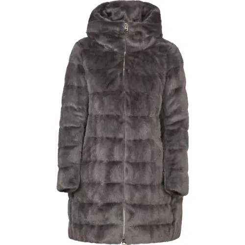 Grey Down Jacket Stylish Women , female, Sizes: 2XS, L - Herno - Modalova