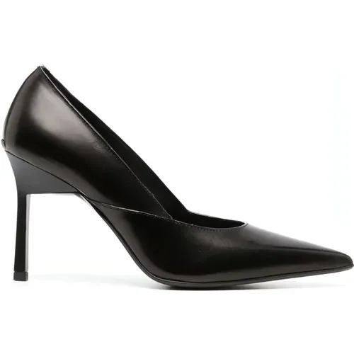 Leather Pump 90 , female, Sizes: 3 UK - Calvin Klein - Modalova