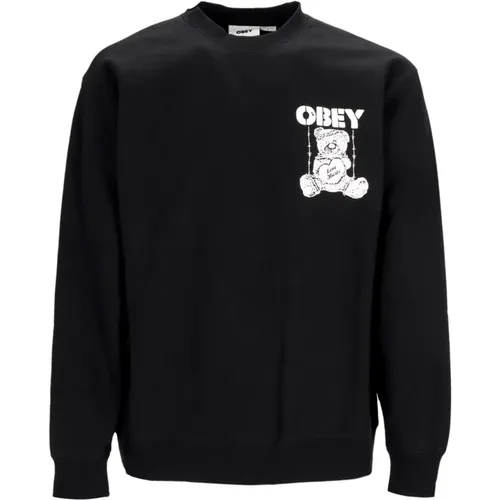 Love Hurts Premium Crew Fleece Sweatshirt , Herren, Größe: XL - Obey - Modalova