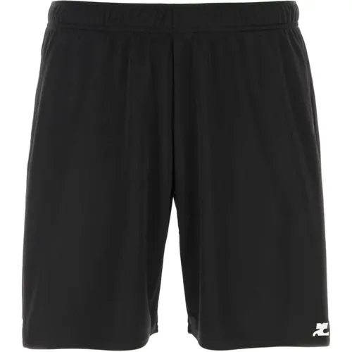 Schwarze Bermuda Shorts , Herren, Größe: L - Courrèges - Modalova