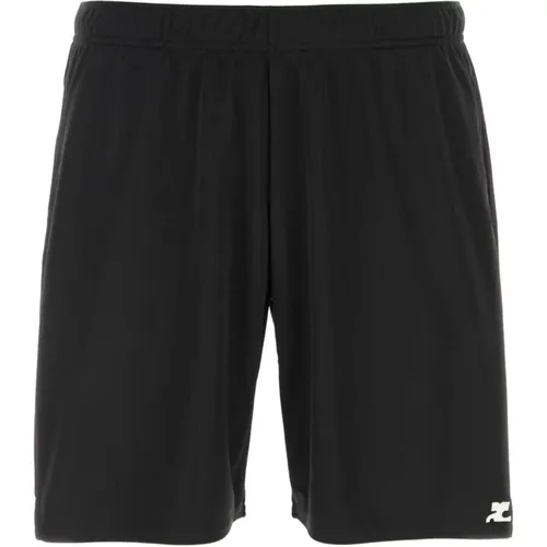 Schwarze Bermuda Shorts , Herren, Größe: M - Courrèges - Modalova