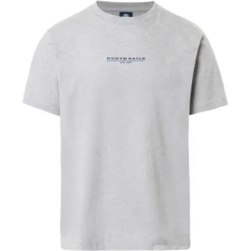Bio-Baumwoll-T-Shirt mit kurzen Ärmeln , Herren, Größe: 2XL - North Sails - Modalova
