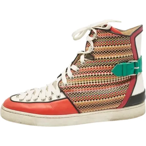 Pre-owned Leather sneakers , male, Sizes: 10 1/2 UK - Christian Louboutin Pre-owned - Modalova