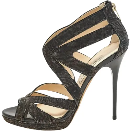 Pre-owned Stoff sandals - Jimmy Choo Pre-owned - Modalova