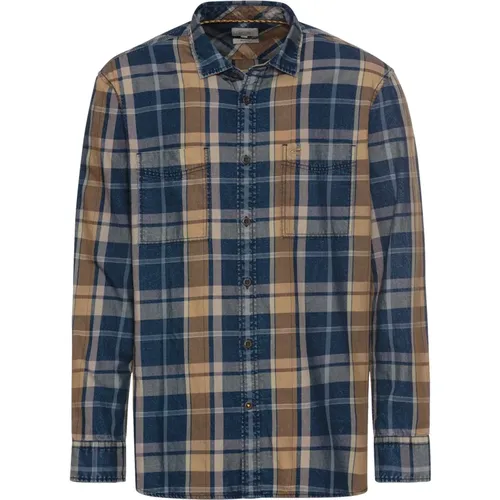 Cotton Flannel Check Shirt , male, Sizes: 3XL - camel active - Modalova