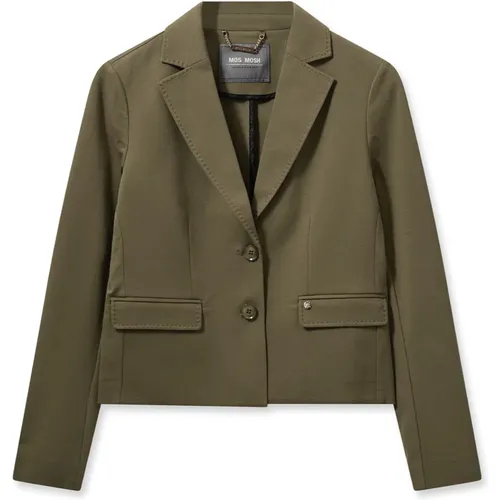 Charm Blazer Burnt Olive , female, Sizes: S, L, XL, XS, M - MOS MOSH - Modalova