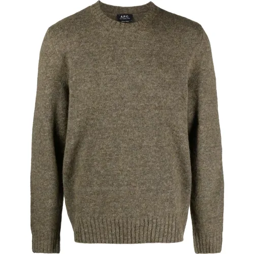 Wool Blend Crew Neck Sweater , male, Sizes: 2XL - A.p.c. - Modalova