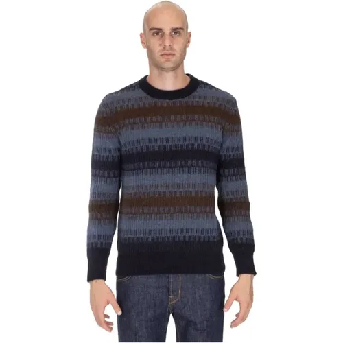 Striped English Knit Sweater , male, Sizes: M, XL - Altea - Modalova