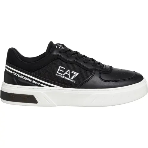 Einfache Schnürsneaker , Herren, Größe: 40 EU - Emporio Armani EA7 - Modalova